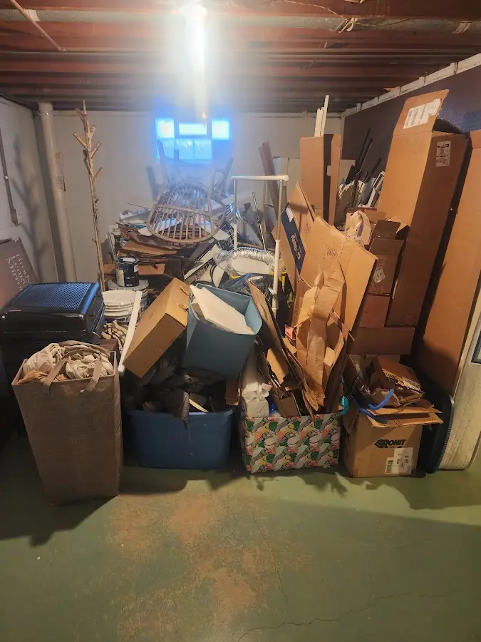 Roll-off dumpster container at job site for Construction Dumpster Rental in Hawthorne